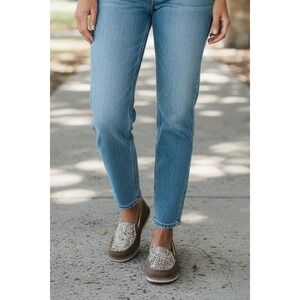 Twisted X Blend85 Women's Loafers Brown Floral Print Casual Shoes Size 6